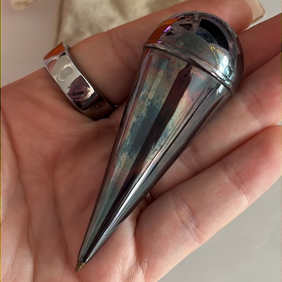 Vintage Hermes Self-Balancing Pen Sterling Silver
Plate Ballpoint Made in France - Picture 4 of 12